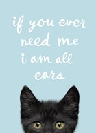 if you ever need me i am all ears